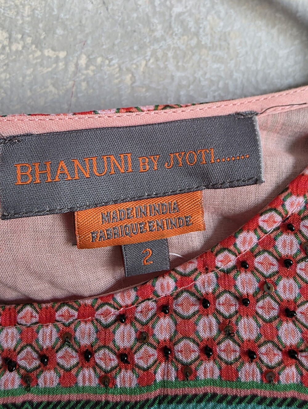 Anthropologie Bhanuni by Jyoti Alessandra Boho Maxi Dress Patchwork Print Sz 2 - Picture 2 of 15